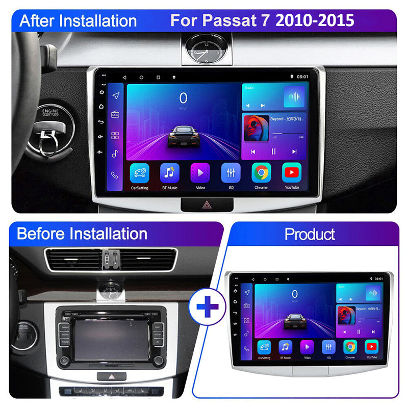10''-GPS-Navigation-Radio-Car-Stereo-Android-12.0-VW-Passat-B7-2010-2015-2