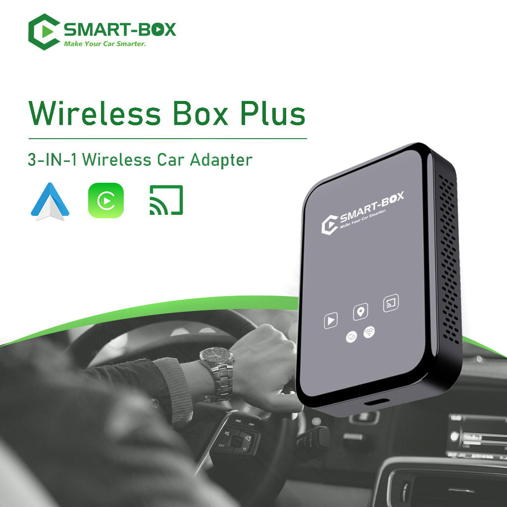 Wireless CarPlay＆Android Auto Adapter with Mirroring